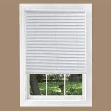Intercrown White 1 In Cordless Light Blocking Vinyl Mini Blind 36 In W X 64 In L 09 8014 001 The Home Depot Blinds Vinyl Mini Blinds Mini Blinds