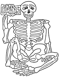 Spectacular sports coloring pages headquarters! Skeleton Pictures To Color Coloring Home