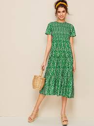 Ditsy Floral Shirred Tent Dress Tent Dress Ditsy Floral Dress Shirred Waist Dress