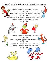 Simple Dr Seuss Song For Kids There S A Wocket In My Pocket Dr Seuss Great For Dr Seuss Week Dr Seuss Classroom Dr Seuss Activities Dr Seuss Day