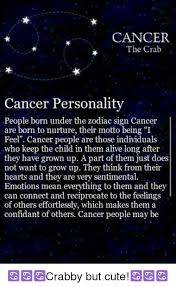 Represented by the crab, this oceanic crustacean seamlessly weaves between the sea and shore, representing cancer's ability to exist in both emotional and material realms. What Is Cancers Personality