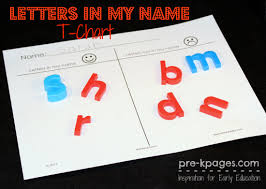 Name Activities For Preschool