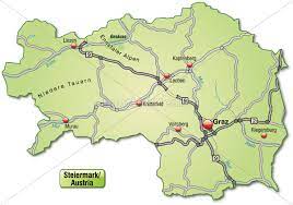 Hoy tenemos formula 1, tenemos pasión, tenemos batalla, te. Mapa Da Estiria Com Rede De Trafego Em Verde Pastel Fotos De Arquivo 10640237 Banco De Imagens Panthermedia
