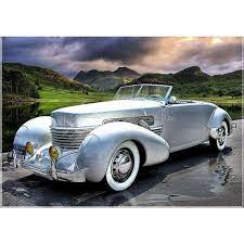 1937 Cord 812 Convertible Diamond Painting Kit My Diamond Paintings Mustangclassiccars Antique Cars Classic Sports Cars Classic Cars