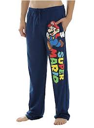 Super Mario Bros Mario Guys Pajama Pants Gamers Clothes Pajama Pants Pants