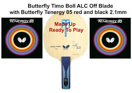 Butterfly timo boll tj fl blade for junior shakehand table tennis free shipping. Table Tennis Bat Butterfly Timo Boll Alc Off Blade With Butterfly Tenergy 05 Red And Black 2 1mm Rubber
