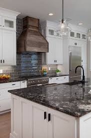 White Cabinets With Black Countertops