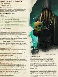 Warlock Subclass The Eldritch Turn Your Enemies Insane With The Cosmic Horror Of This Lovecraftian Patron Includes New Spells Pact Boon And Eldritch Invocations In Comments Unearthedarcana