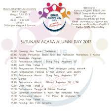 Bagaimanakah susunan acara dalam pembacaan teks proklamasi kemerdekaan indonesia? Susunan Acara Panggung Binus Alumni Day 2013 Binus University