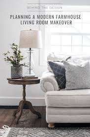 The console table is from kirkland's, as is the galvanized vase. Behind The Design Modern Farmhouse Living Room Anderson Grant
