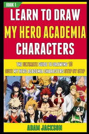 She has thick dark hair tied into a bunch behind her head, with two strands falling to the side of her face. Learn To Draw My Hero Academia Characters Brookline Booksmith