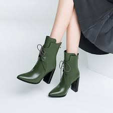 Block Heels Lace Up Mid Calf Boots Block Boots Heels Lace Midcalf Topuklular Kadin Bot Modelleri Kisa Bot