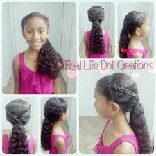 Real Life Doll Creations Hairstyles For Little Girls Braids Easy Hairstyles Quick Hairstyles For C Little Girl Hairstyles Easy Hairstyles Curly Hair Styles