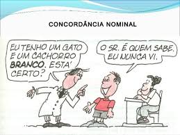 Resultado de imagem para concordÃ¢ncia nominal