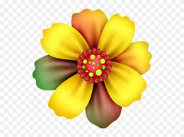 Red, blue, and yellow are the three primary colors! Cartoon Flowers Drawing Colored Clipart 5607982 Pinclipart