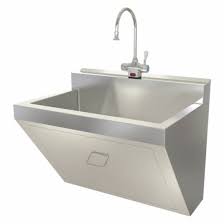 1, stainless steel, scrub sink