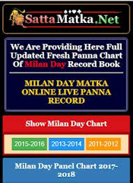 satta matka milan day panna chart milan chart