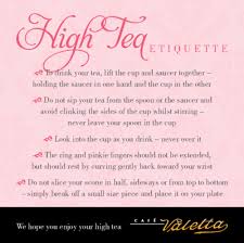 Toowoomba Cafes Teas High Tea Tea Etiquette English Tea Party Tea Labels