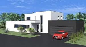 Maison Architecte Toit Plat Et Garage Accole Nexthome Creation En 2020 Maison Architecte Escalier Design Maison