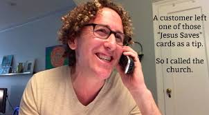 Calling a Church Out On Their "Jesus Saves" Cards (That is NOT a Tip)