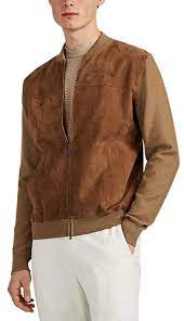 Brioni Men S Suede Wool Bomber Jacket Beige Tan Bomber Jacket Fashion Wool Bomber Jacket Denim Jacket Men Outfit