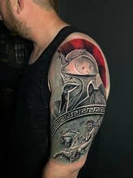 ⠀⠀⠀sparta tattoo'da yapılan her dövme ve piercing garantilidir. Spartan Tattoo By Janis Limited Availability At Revival Tattoo Studio Spartan Tattoo Greek Tattoos Gladiator Tattoo