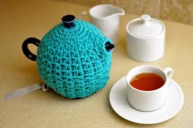 Hand knitted stripey cheeky retro cat tea cosy. 15 Quick And Easy Crocheted Tea Cozies