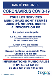 Covid 19 Les Mesures Prises Par La Ville Ville De Nogent Sur Marne