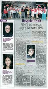 Semestinya setiap orang mengimpikan keluarga yang bahagia. 12 Mac 2014 Berita Harian Unspoke Truth Gabung Enam Negara Singkap Isu Wanita Global Jpg