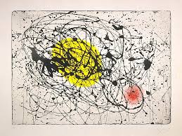 Miro Yellow Moon Bird Joan Miro Art Oil Painting