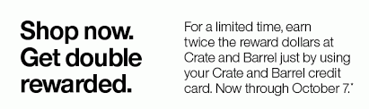 Fair credit starts at a credit score of 640, and in addition to your credit history, they will also consider your past negatives, hard inquiries, and credit utilization rate. Just For Cardholders Double Rewards Now Crate And Barrel Email Archive