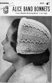 Womens Vintage Hat Knitting Pattern Pdf Ladies Bonnet Cap Etsy Hat Knitting Patterns Knitting Patterns Knitted Hats