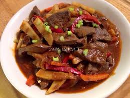 I boil the liver in order to be healthier but a own variant is to heat it on a pan afterwards or fry it with little oil from. Pork Liver Afritada Recipe