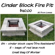 Set the fire pit bowl inside the brick circle. Diy Cinderblock Firepit Idea Id 376497 By Budget101 Com