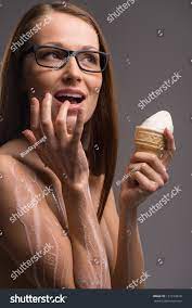 Woman Icecream Naked Woman Eating Icecream Stock Photo 151154810 |  Shutterstock