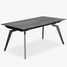 The erika extendable wood grain melamine console / dining table by casabianca home. Grey Cermaic Extension Dining Table Erika Table Mobler Modern Furniture