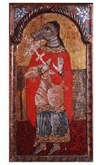 Christopher, handmade & handpainted by an expert greek hagiographer. Cynocephalus The Ancient Race Of Dog Headed Men