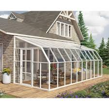 Rion Sun Room 8 Ft X 20 Ft Clear Greenhouse 702147 The Home Depot Sunroom Kits Greenhouse Plans Lean To Greenhouse