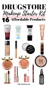 Drugstore Makeup Starter Kit For Beginners Colleen Hobson Drugstore Makeup Makeup Starter Kit Makeup For Beginners