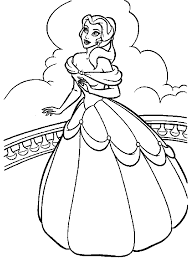 Coloriage pour enfant éducatif : Coloriage De Princesse A Imprimer