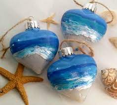 Current price $9.98 $ 9. Painted Beach Ornaments Http Www Completely Coastal Com 2016 11 Handmade Coa Beach Christmas Ornaments Beach Christmas Decorations Coastal Christmas Decor