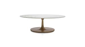 Nero White Marble Oval Coffee Table Reviews Crate And Barrel Oval Coffee Tables Pedestal Coffee Table Coffee Table Crate And Barrel