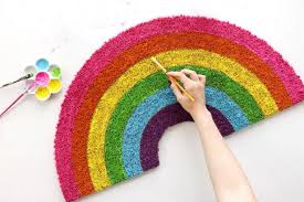 19 parents' amazing diy projects that made me go, how'd they do that? Diy Rainbow Doormat Hgtv