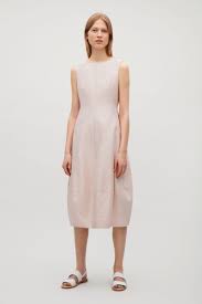 Cos Image 1 Of Sleeveless Dress With Cocoon Skirt In Biscuit Cocoon Dress Dreamy Dress Dresses