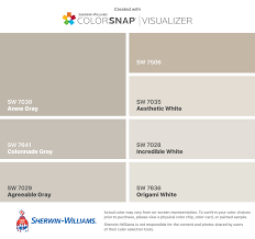 Ordering shutters online and the company can use sherwin williams paint. Agreeable Gray Incredible White Sherwin Williams Novocom Top