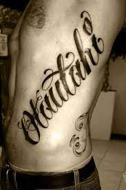 Cool Tattoo Lettering On Chest Tattoo Lettering Tattoo Lettering Design Cute Tattoos For Women
