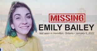 Missing: Emily Bailey- Hamilton Ontario