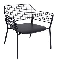 Chauffeuse Empilable Lyze Emu Noir Made In Design Chaise D Exterieur Chaise De Jardin Mobilier De Salon