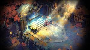 The world map lets you move throughout the land, fighting enemies and collecting materials for crafting items. Review Battle Chasers Nightwar