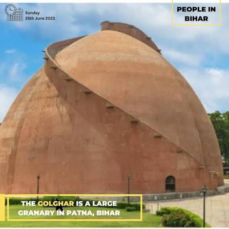 Golghar historical granary in Patna, India